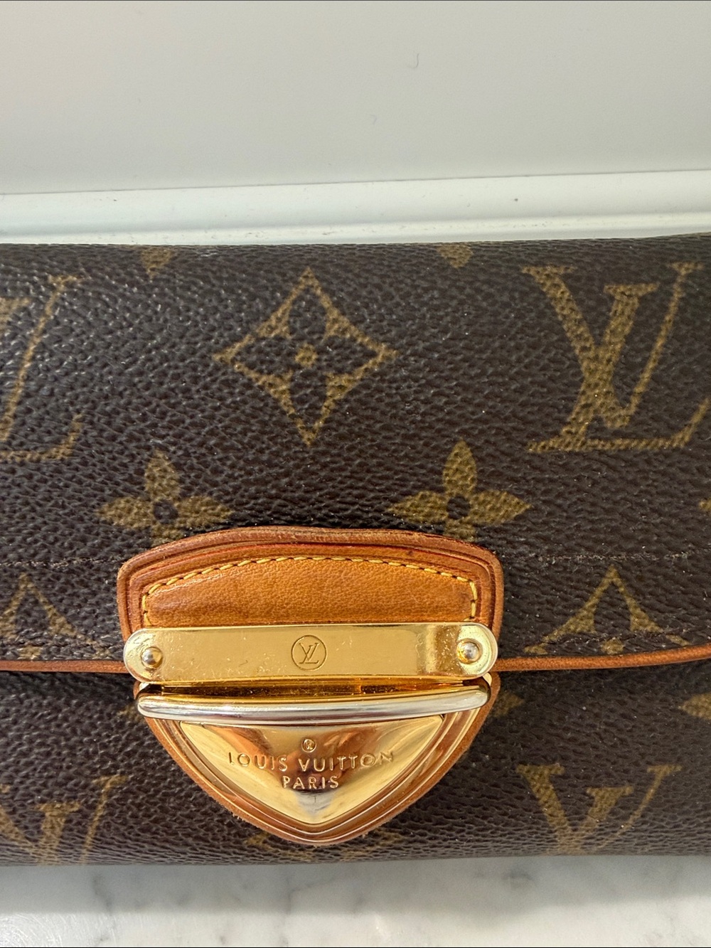 Louis Vuitton Monogram Flap Wallet in Brown with Gold Hardware - Picture 3 of 10